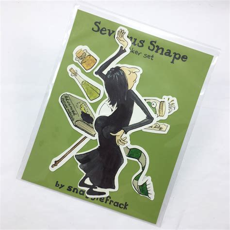 Severus Snape Sticker Set Etsy