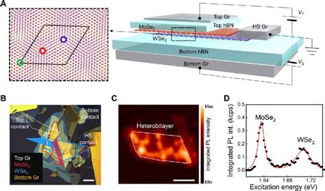 Mose 2 Wse 2 Moiré Heterobilayer A Schematic Of Sample 1 The Moiré