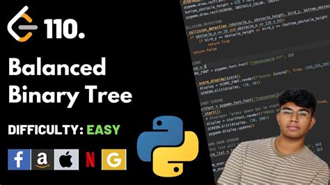 Balanced Binary Tree Leet Code Theory Explained Python Code