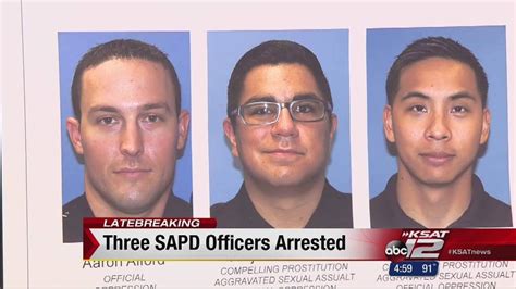 3 Sapd Officers Arrested On Sex Crime Allegations Youtube