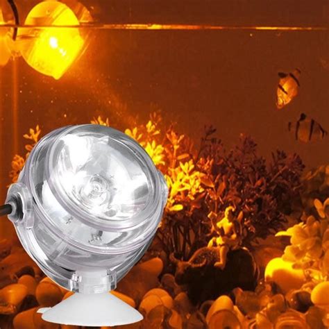 Akozon lampe sous marine multicolore Prise UE AC110 240V LED Lumière