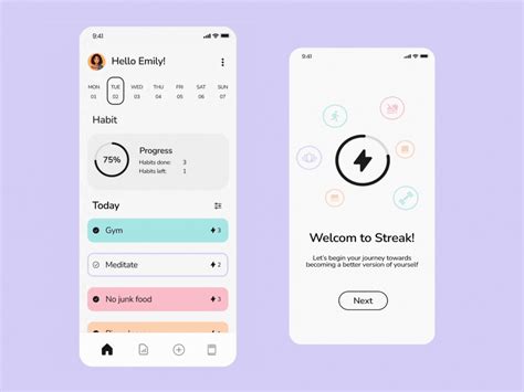 Streak Habit Tracker By Vaishnavi Bachala On Dribbble