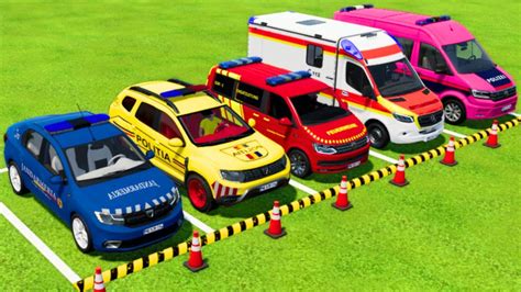 Dacia Volkswagen Police Cars Mercedes Ambulance Emergency Vehicle