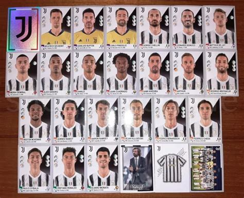 SQUADRA COMPLETA JUVENTUS 26 Figurine Calciatori Panini 2020 2021 EUR