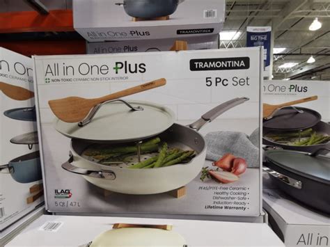 Costco 1009806 Tramontina 5Quarter All In One Pan Set3 Costco Chaser