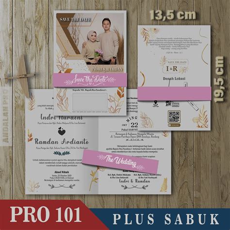 Jual Pro Lipat Plus Foto Sabuk Cetak Undangan Color