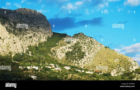 Beautiful Huge Mountain Hills In Omis Croatia Stock Photo Alamy