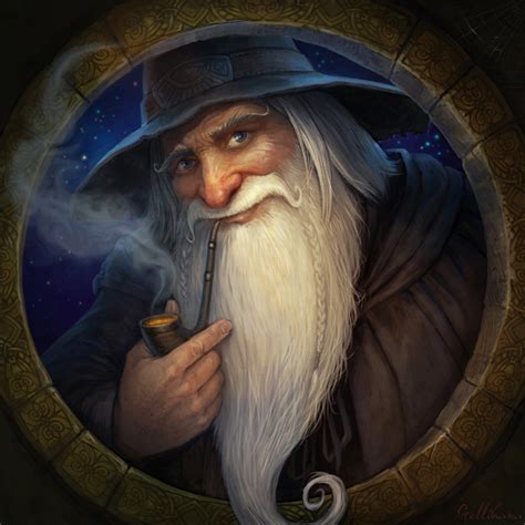 Иллюстрация Гендальф в стиле 2d | Illustrators.ru