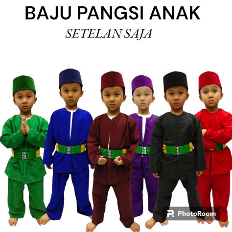 Jual Baju Pangsi Betawi Anak Laki Laki Setelan Saja Baju Pangsi