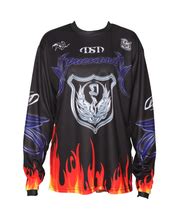 Papaya Japan Color Burn Mesh Long Sleeve