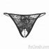 Sexy Pearl Massage Crotchless Flower Lace Women S Underwear Underpants Briefs Low Rise Lingerie