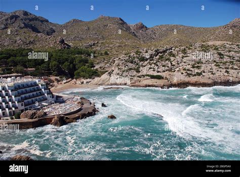 Rough Seas At Cala Barques In Cala San Vicente On The Spanish Island Of