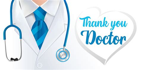 Thank You Doctor Postcard Design 43048115 Vector Art At Vecteezy