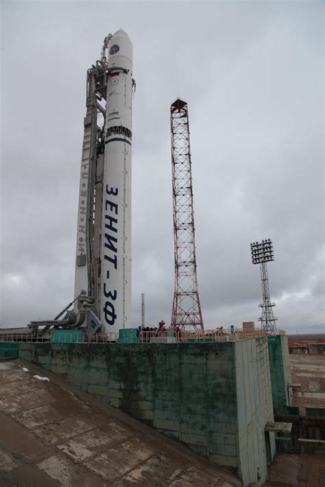 Zenit Rocket Raised On Launch Pad For Possible Final Flight Spaceflight Now