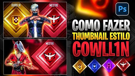 COMO FAZER THUMBNAIL DE FREE FIRE RUMO AO MESTRE EM APENAS 7 MINUTOS