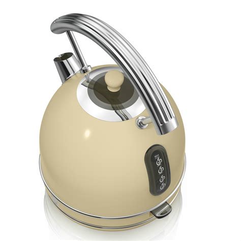 Swan Sk34020cn Retro Dome Kettle 17l Cream Kettle And Toaster Man