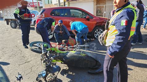 Adolescente Se Fractura Tras Chocar Su Moto Contra Una Camioneta La