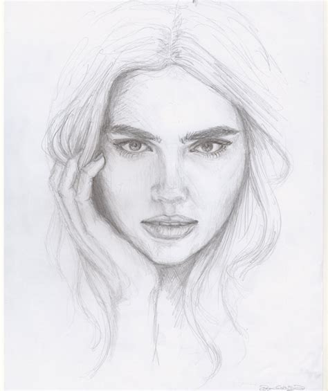 Human Face Pencil Drawing at PaintingValley.com | Explore collection of ...