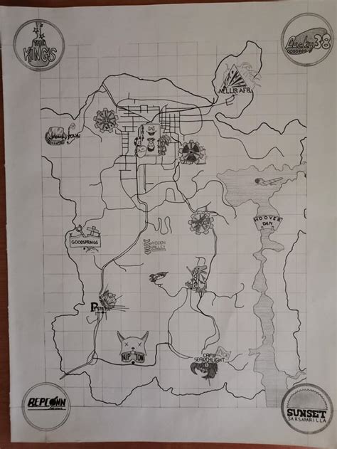 Fnv map drawing almost finished!! : r/falloutnewvegas