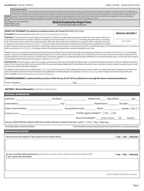 Fillable Online Fmcsa Form Mcsa New Pdf Fax Email Print