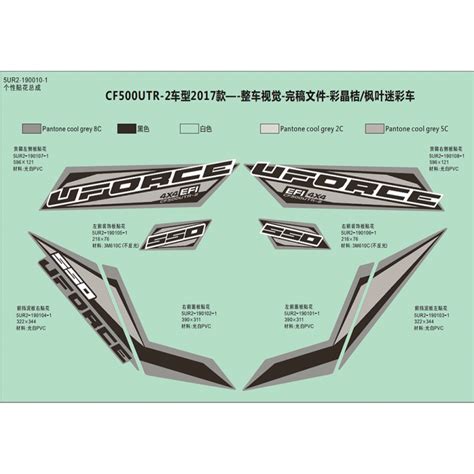 VUE ECLATEE PIECE KIT DECO CFMOTO UFORCE 550 2017