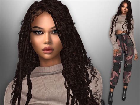 The Sims Resource Danika Hahn Sims Hair Sims 4 Curly Hair Sims 4 Tsr