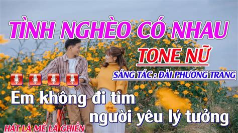 Tình Nghèo Có Nhau Karaoke Tone Nữ Nhạc Sống Phối Mới Cực Hay