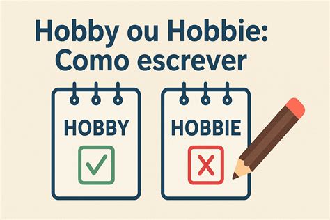 Como Se Escreve Hobby - Hobby ou Hobbie: Como escrever - Outros Quadrinhos