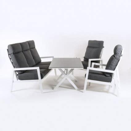 Set De Sofa De 3 Plazas Con Una Mesita Y 2 Sillones Reclinables Laver