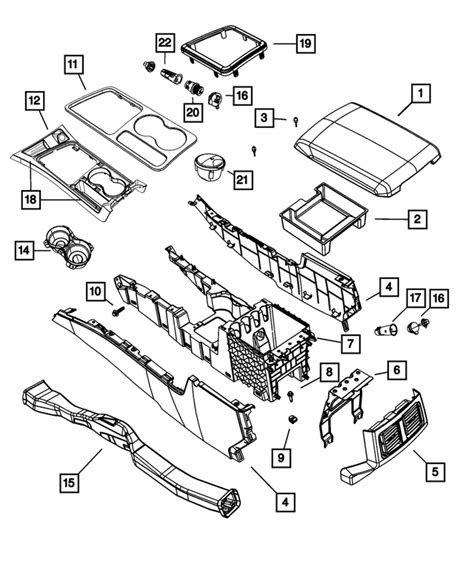 2009 2014 Dodge Challenger 08 14 Dodge Challenger CENTER CONSOLE CHANGE