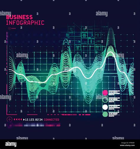 A Detailed And Technical Business Graph Infographic Element Vector