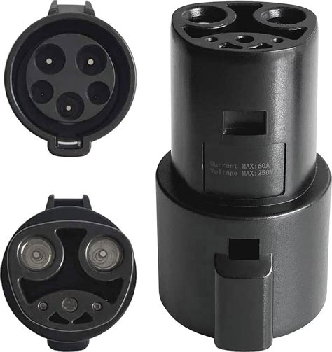 Amazon.com: ZENCAR J1772 to Tesla Charger Adapter 60Amp 250V Type-1