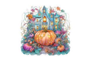 Whimsical Halloween Pumpkins Png Graphic By Jijopero Creative Fabrica