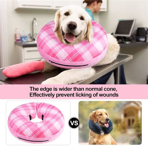 BEAUTYZOO Collar inflable con cono para perros pequeños medianos y