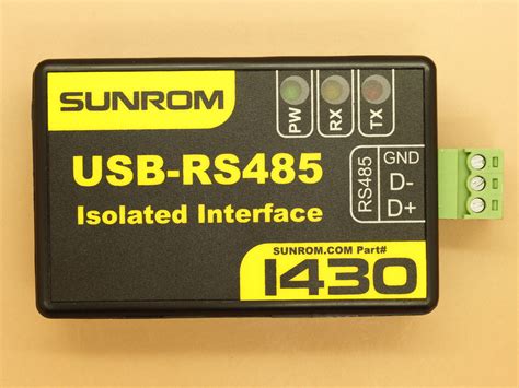 Usb Rs485 Isolated Converter Industrial Grade 1430 Sunrom Electronics