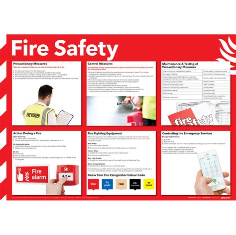 Health And Safety 420x594mm Fire Safety Poster Fa601