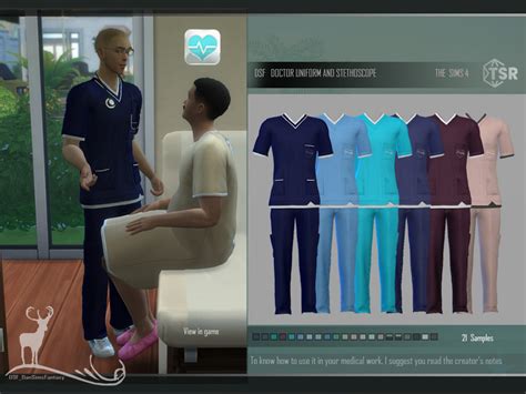 The Sims Resource Doctor Uniform And Stethoscope