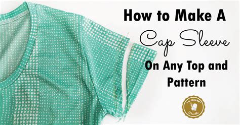 How To Draft A Cap Sleeve Pattern Quick And Easy Tutorial My Golden