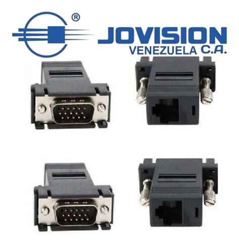 Adaptador Convertidor Vga A Utp Rj45 Extension Cable 4 Udes Mercado Libre