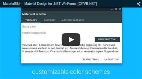 GitHub IgnaceMaes MaterialSkin Theming NET WinForms C Or VB Net