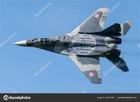 Mikoyan Mig Fulcrum Fighter Jet Polish Air Force Stock Editorial