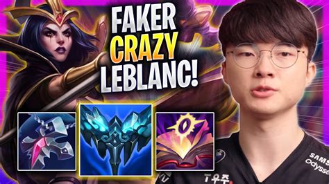 Faker Crazy Game With Leblanc T1 Faker Plays Leblanc Mid Vs Yasuo