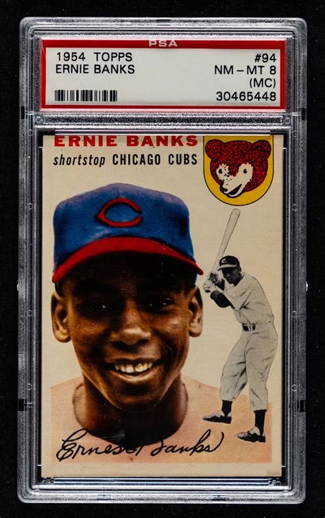 Lot Detail Topps Baseball Card Hofer Ernie Banks Rookie