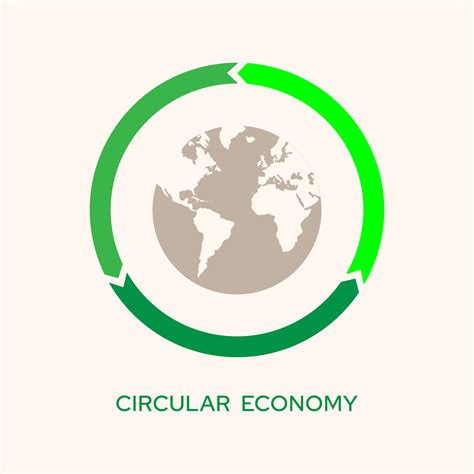 Icono De S Mbolo De Econom A Circular Ilustraci N Vectorial