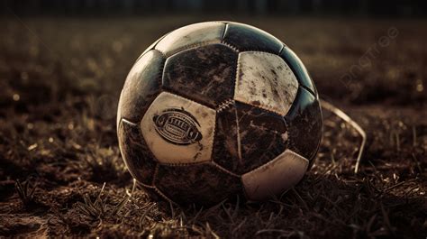 Soccer Field Background With Ball