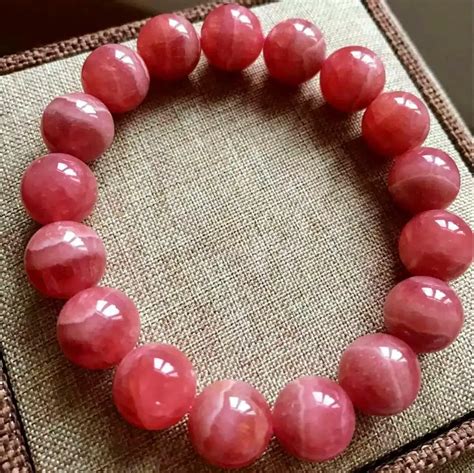 Natural Ice Rhodochrosite Round Beads Bracelet AAAA 12 MM-in Strand ...