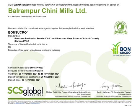 Balrampur Chini Mills Limited