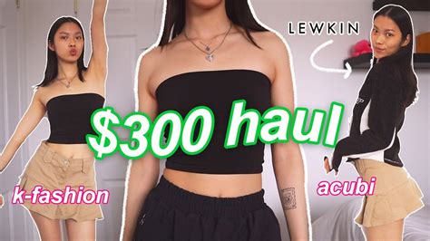 300 Lewkin Try On Haul🇰🇷 Korean Fashion Youtube