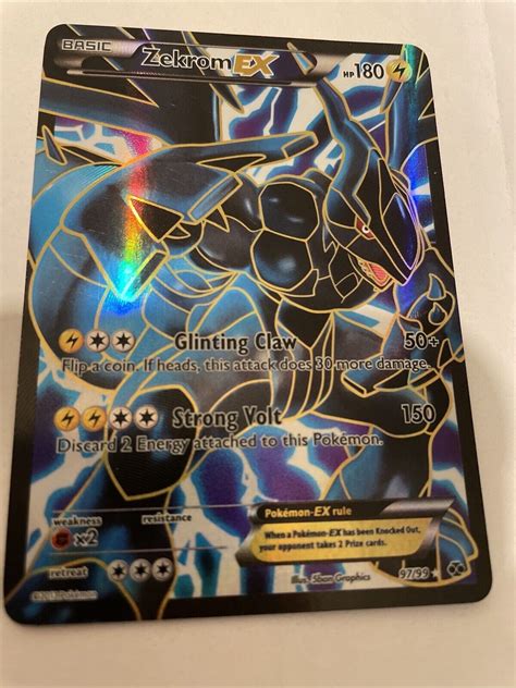 Zekrom Ex Full Art Ex Bw Next Destinies Pokemon Values Mavin