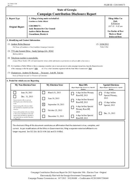 Fillable Online Media Ethics Ga Govsearchcampaignstate Of Georgia